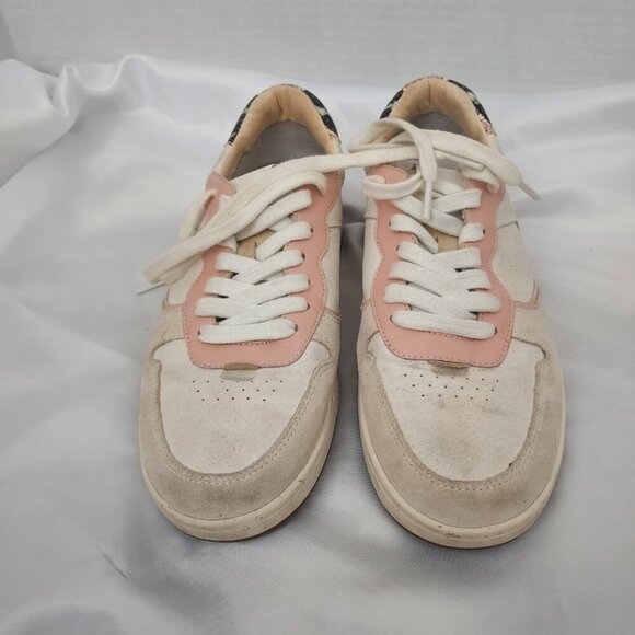 Madewell Court Sneakers in Colorblock Suede & Snakeskin Embossed Leather - Picture 3 of 7